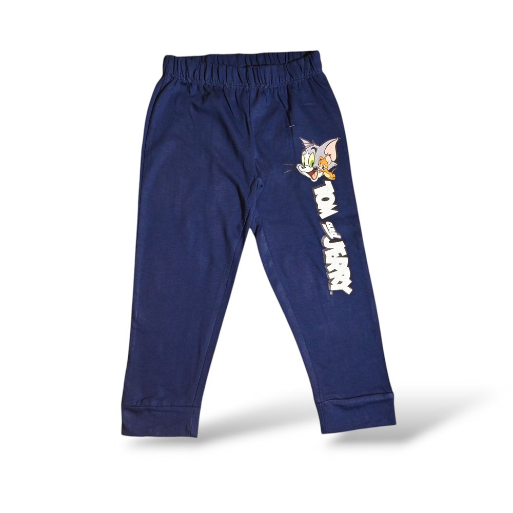 Tom & Jerry Boy's Short Sleeve Pajama Set - Grey/Blue