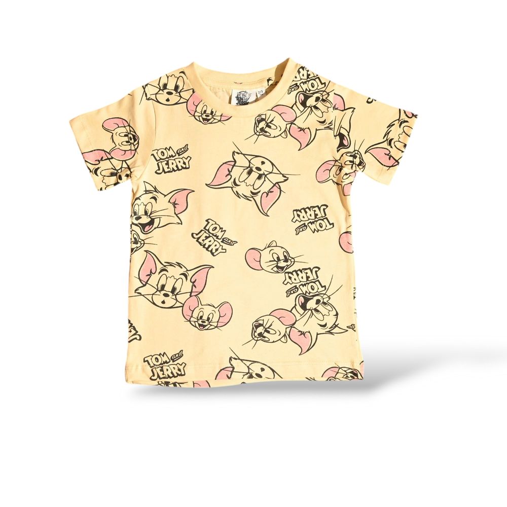 Tom & Jerry Boys Short Sleeve Pajama Set - Multicolor