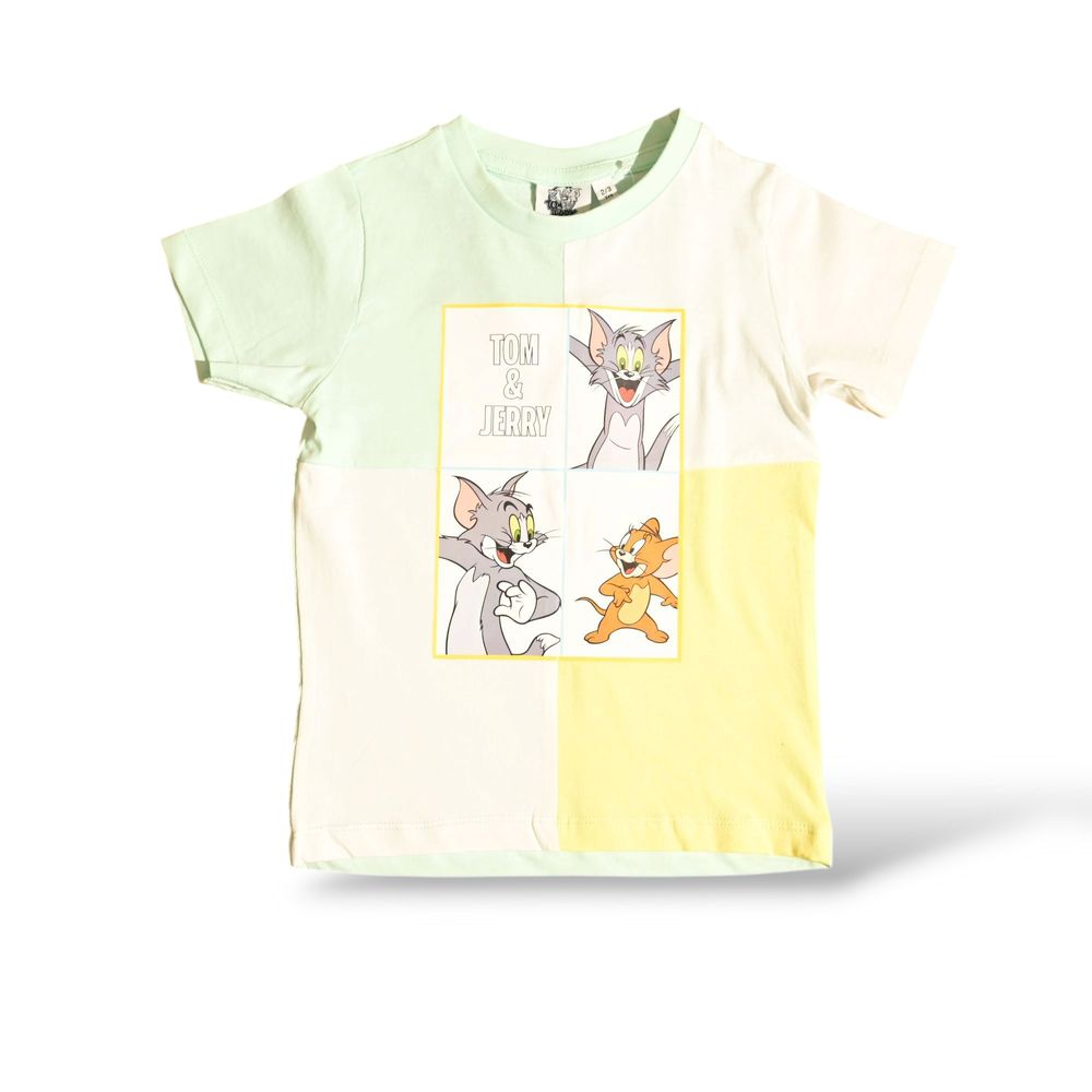 Tom & Jerry Kid's Printed T-Shirt & Shorts - Multicolor - 2 Pcs