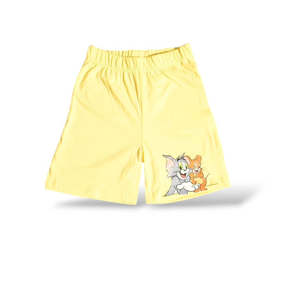 Tom & Jerry Kid's Printed T-Shirt & Shorts - Multicolor - 2 Pcs