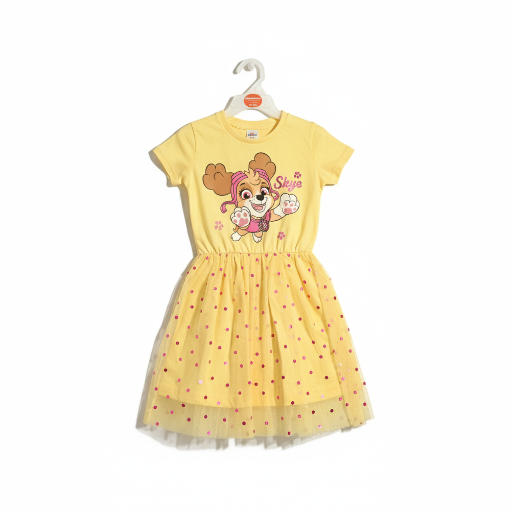 Paw Patrol Girl's Tulle Dress - Yellow