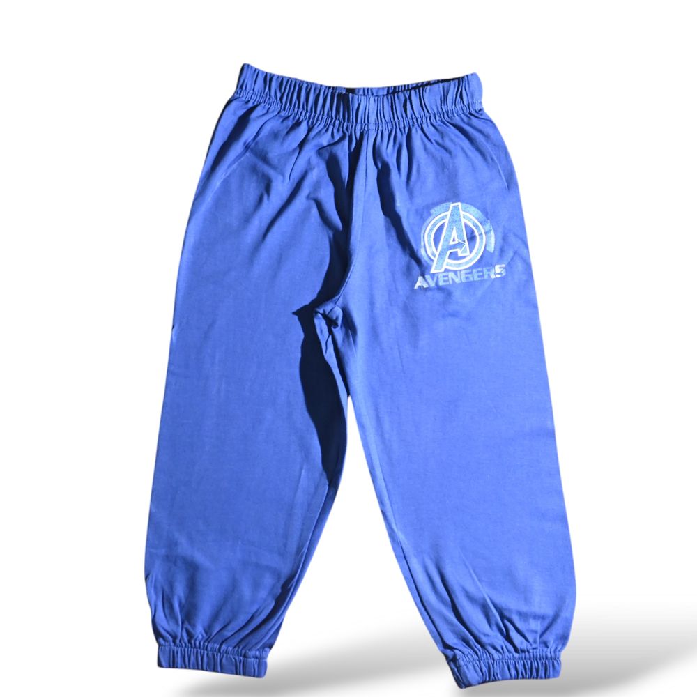 Avengers Kids Short Sleeve Top and Pyjama - Blue/White - 2 Pcs