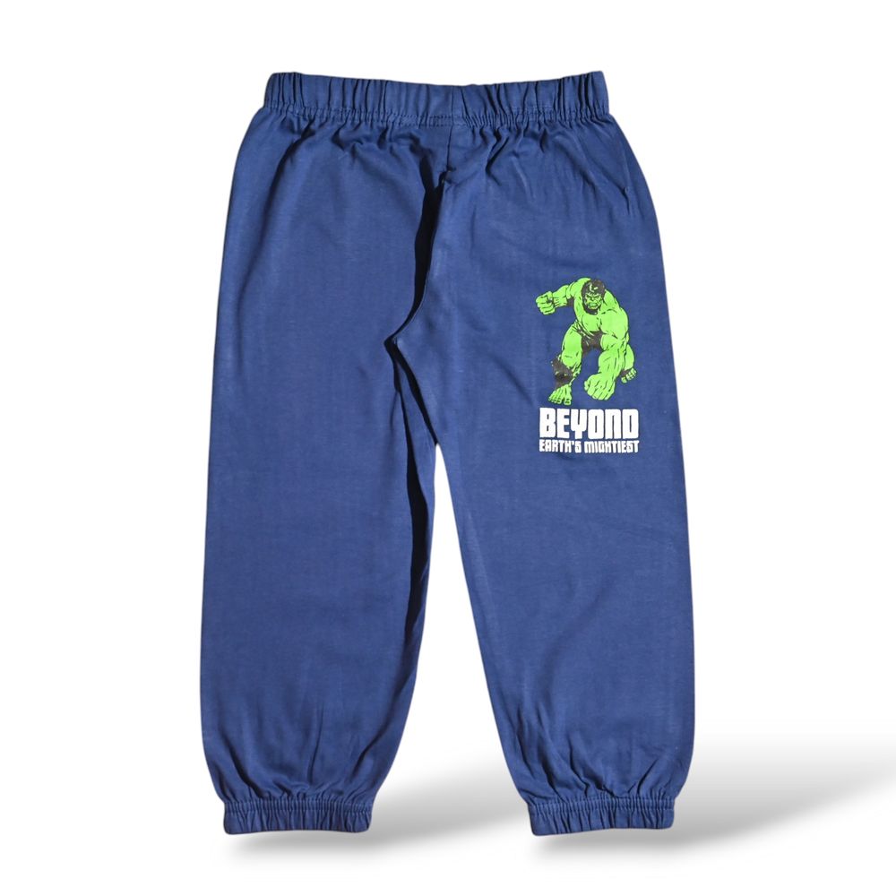 Avengers Boy's Hulk Printed Pyjama T-Shirt & Pants Red/Blue - 2 Pcs