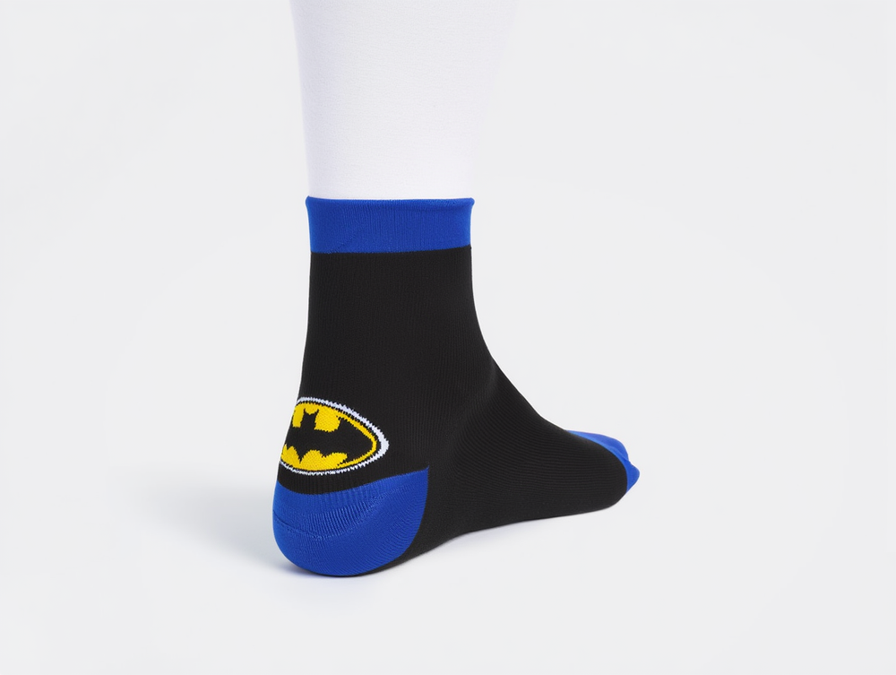 Batman Boy's Anklet Socks Black/Grey/Yellow - 3 Pcs