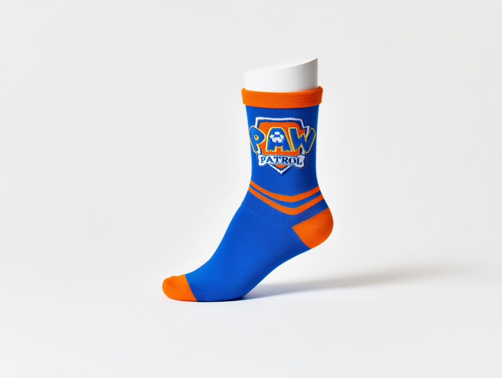 Paw Patrol Boy's Anklet Socks - Orange/Blue/White - 3 Pcs