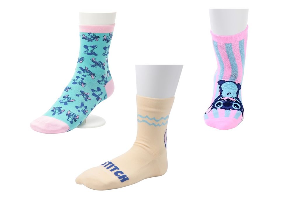 Lilo & Stitch 3pc-Set Girl's Anklet Socks - Multicolor