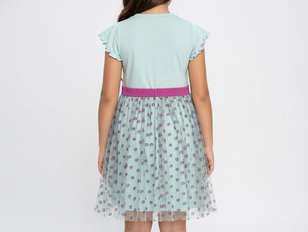 Cinnamoroll - Girl's Printed Tulle Dress - Blue