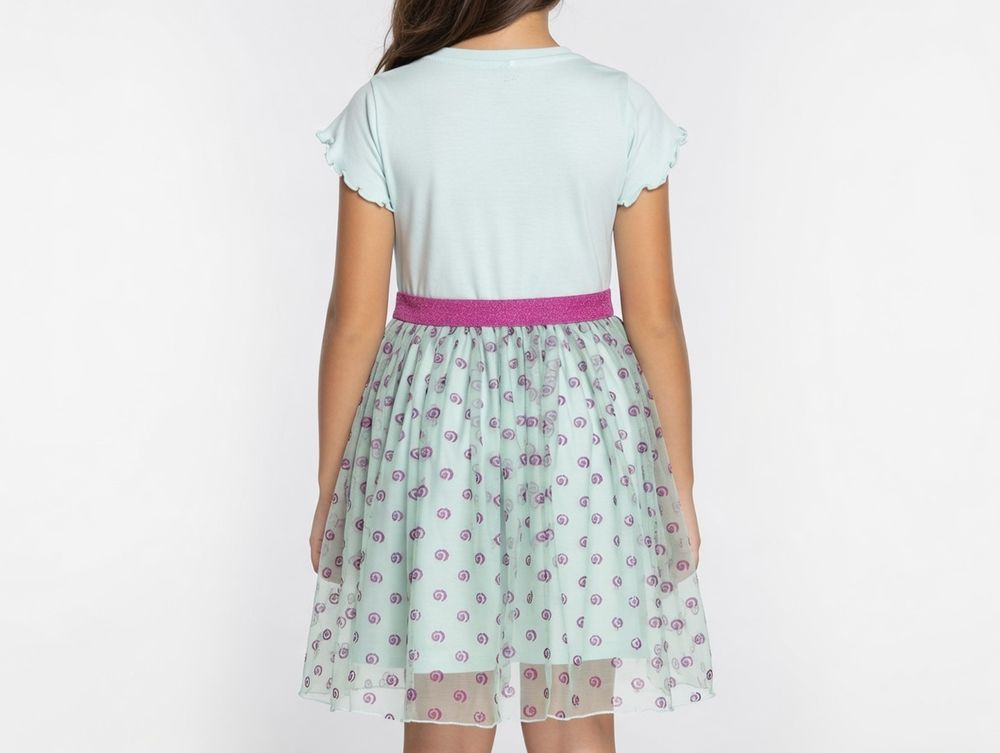 Cinnamoroll - Girl's Printed Tulle Dress - Blue