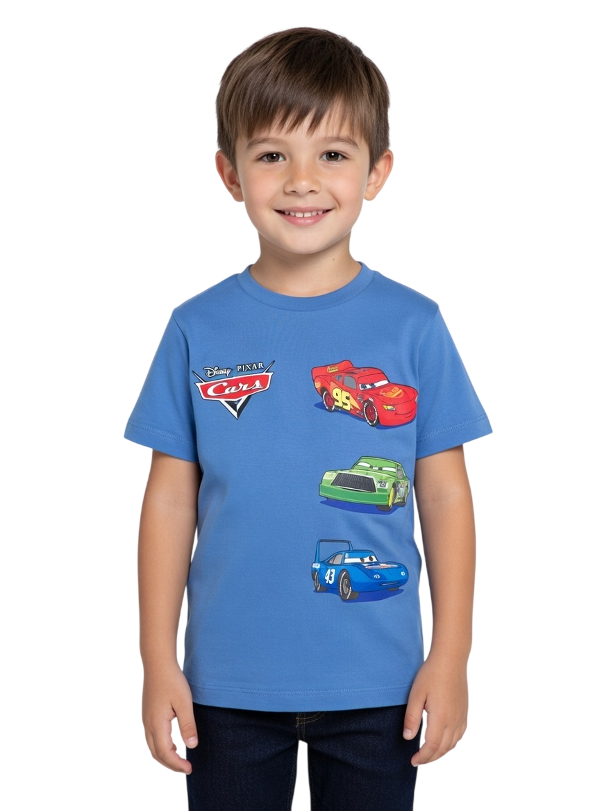 Cars Boy's Polo T-Shirt - Blue