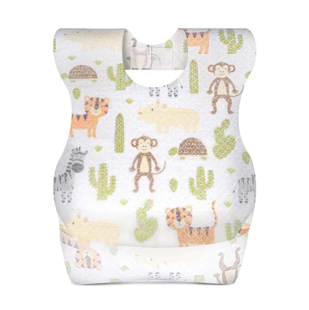 Cute 'n' Cuddle - Disposable Bibs - Animal Pattern - Pack of 50