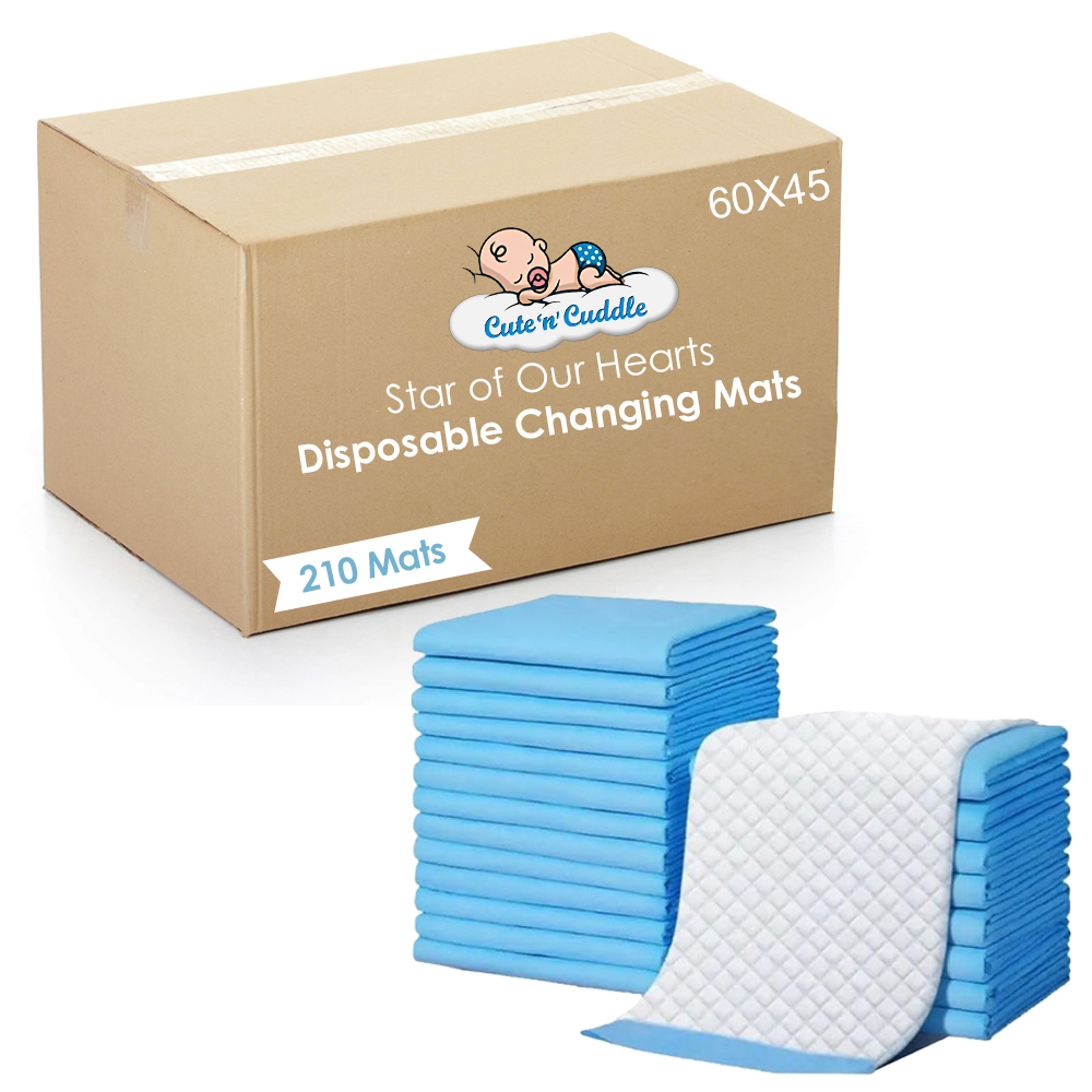 Cute 'n' Cuddle - Baby Disposable Changing Mats - 60x45 cm