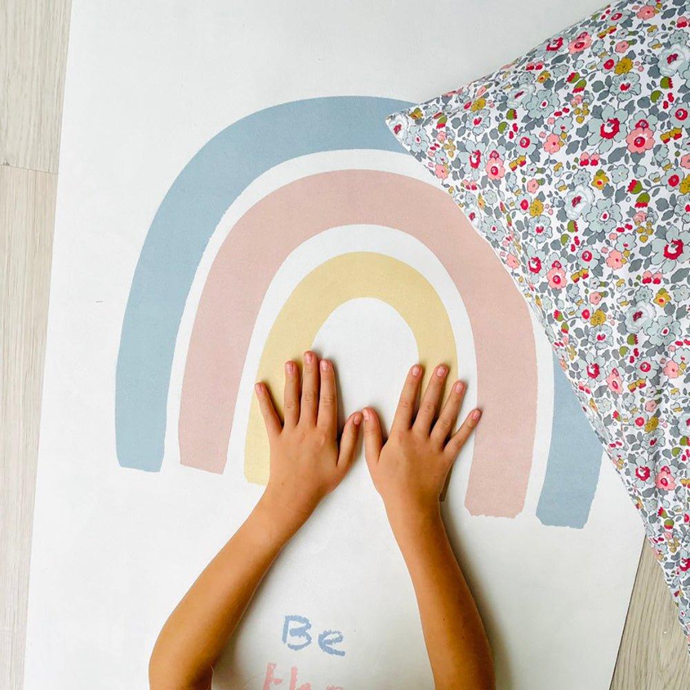 Bloomy Kids - Be the Rainbow Yoga Mat - White