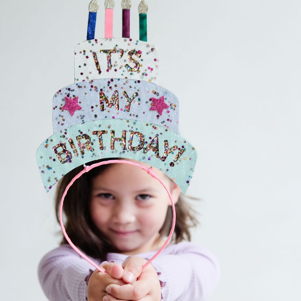 Mimi & Lula Birthday Cake Headdress - Multicolor