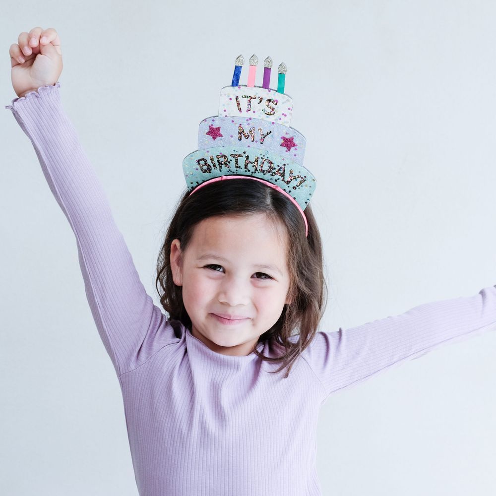 Mimi & Lula Birthday Cake Headdress - Multicolor