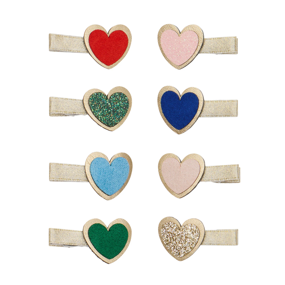 Mimi & Lula Heartbeam Mini Clips Pack of 8 - Multicolor