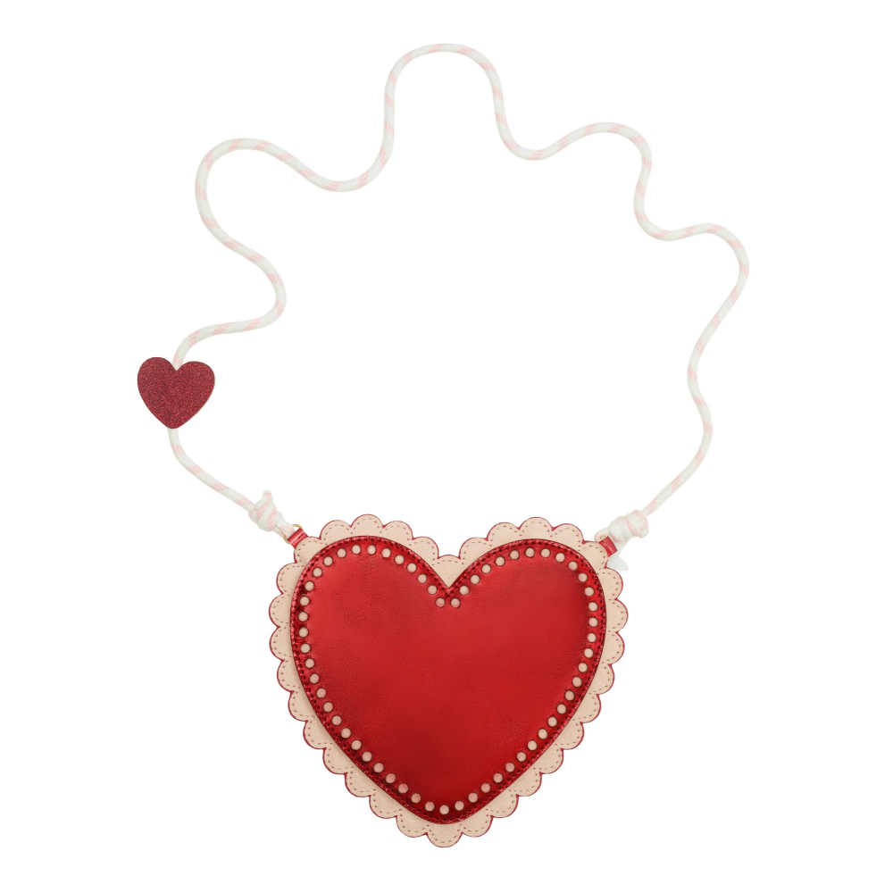Mimi & Lula Scalloped Heart Bag - Red