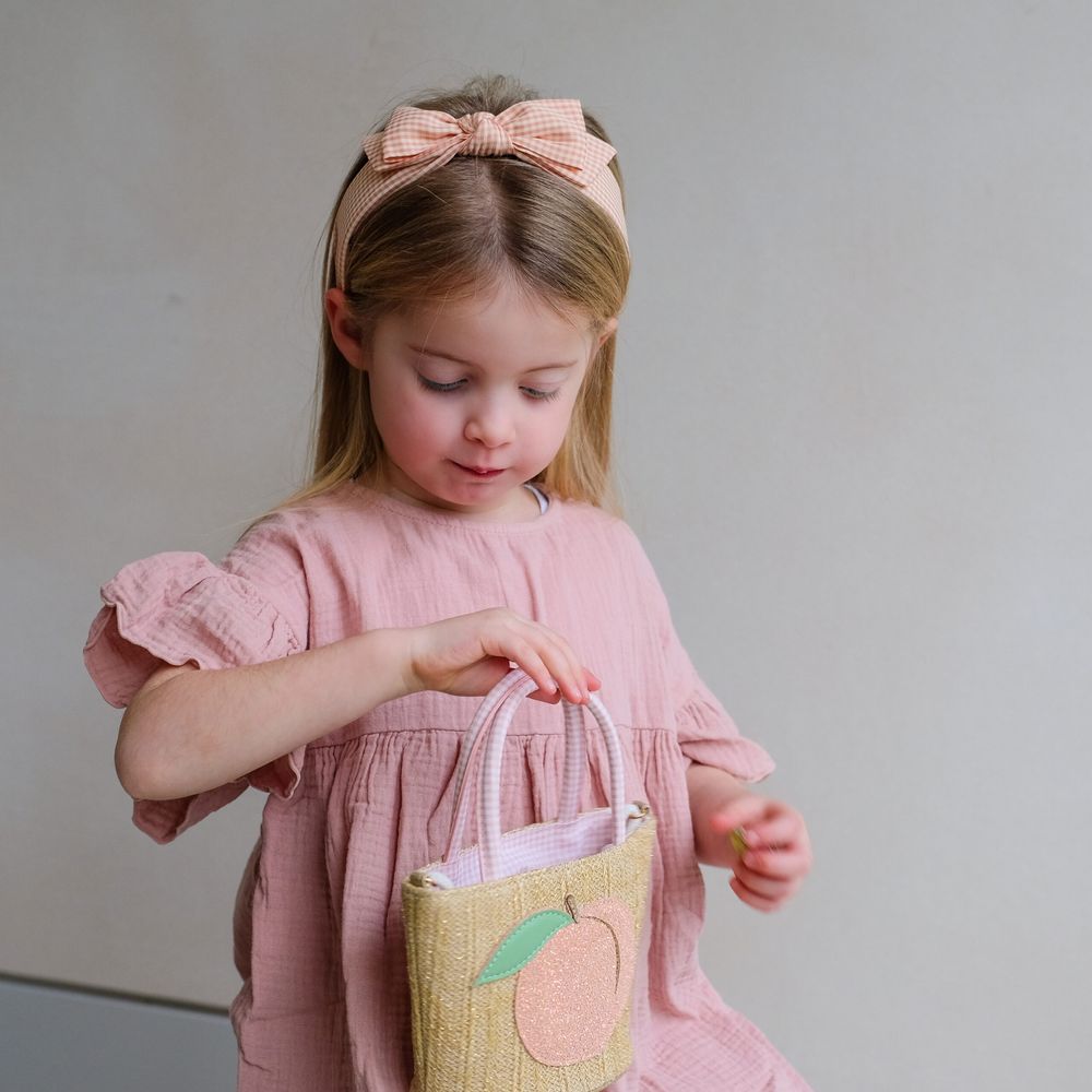 Mimi & Lula Peach Basket Bag - Multicolor