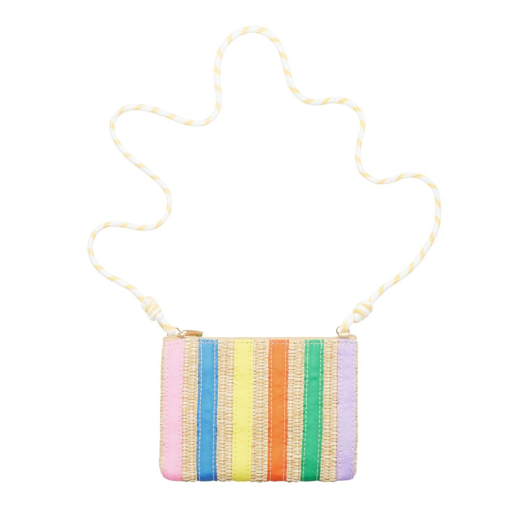 Mimi & Lula Striped Straw Bag - Multicolor
