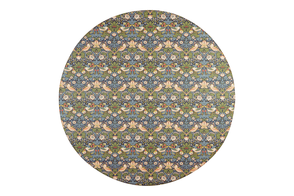 Totter & Tumble Round Reversible Playmat - The Willow Boughs & Strawberry Thief - 138 cm