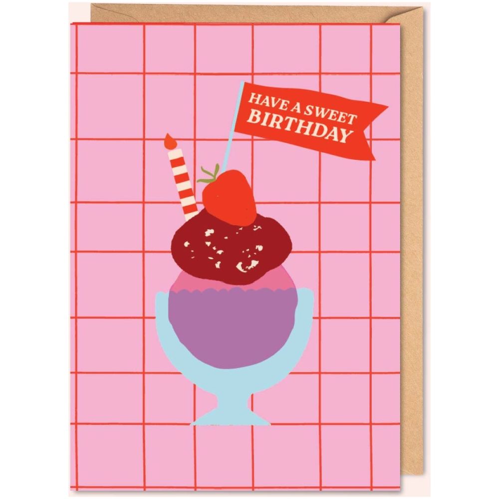 Good Tuesday - A6 Birthday Greeting Card With Envelope - Ice Cream