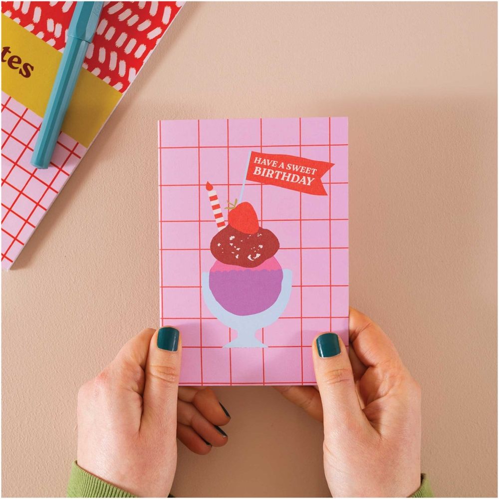 Good Tuesday - A6 Birthday Greeting Card With Envelope - Ice Cream
