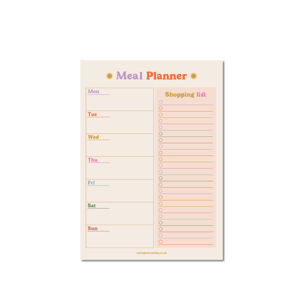 GOOD TUESDAY - Meal Planner And Shopping List - A5