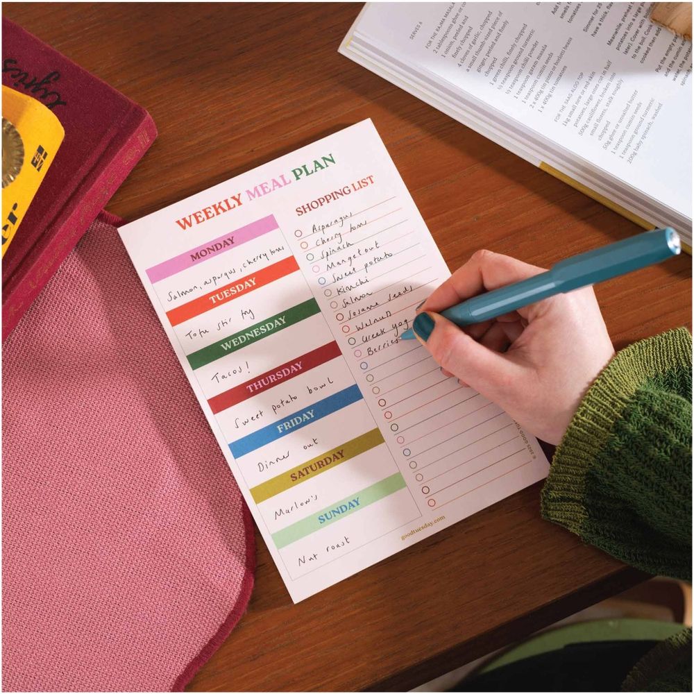 GOOD TUESDAY - Work Hard, Play Nice Meal Planner And Shopping List - A5