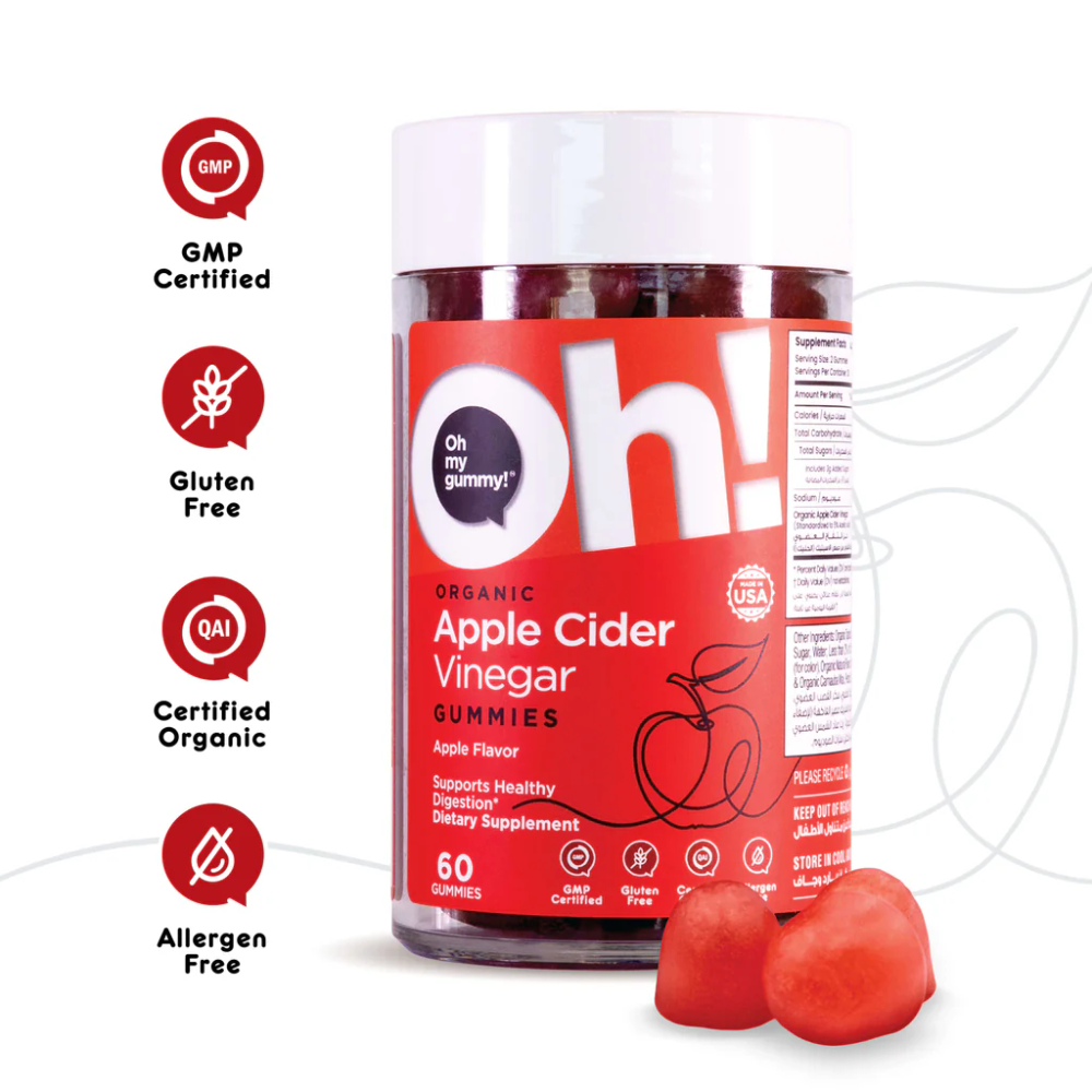 Oh My Oh - Apple Cider Vinegar Dietary Supplement Gummies - 60's