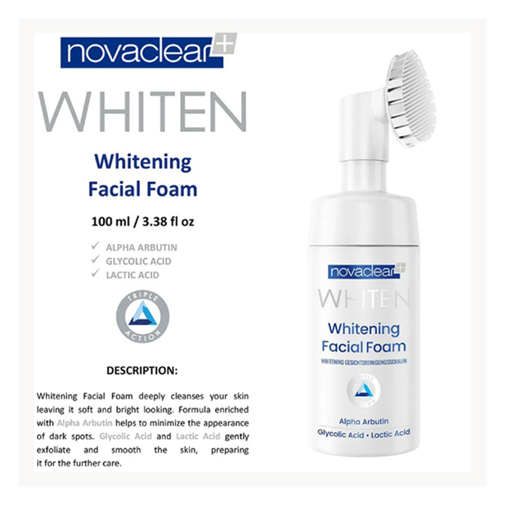 Novaclear - Whiten Whitening Facial Foam - 100 ml