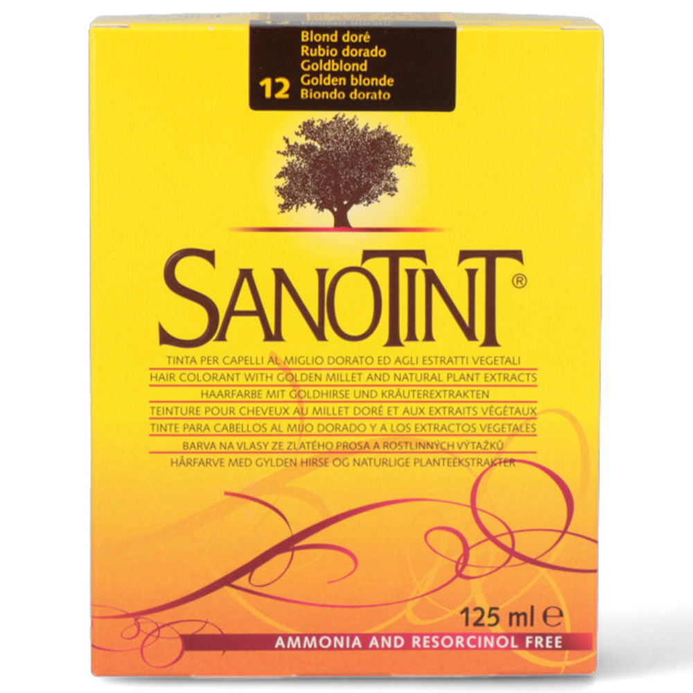Sanotint - Classic Permanent Hair Colour Kit - Golden Blonde 12 - 125 ml