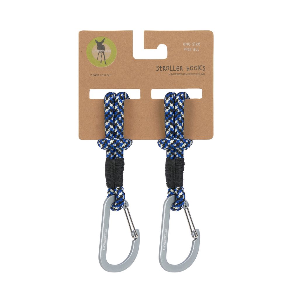 Lassig Stroller Hooks Only - Multicolor - 2 Pcs