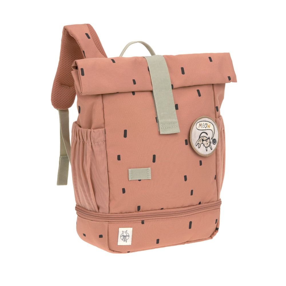 Lassig - Mini Rolltop Backpack - Happy Prints - Caramel - 13-Inch/33.5cm