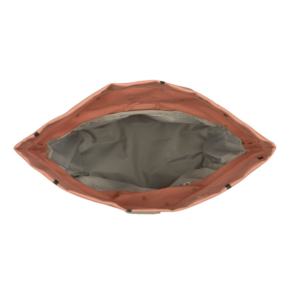 Lassig - Mini Rolltop Backpack - Happy Prints - Caramel - 13-Inch/33.5cm