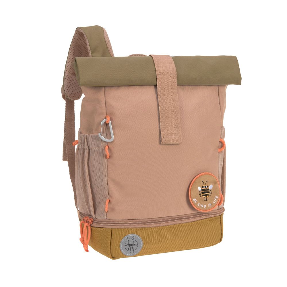 Lassig - Mini Rolltop Backpack - Nature Hazelnut - 13-Inch/33.5cm
