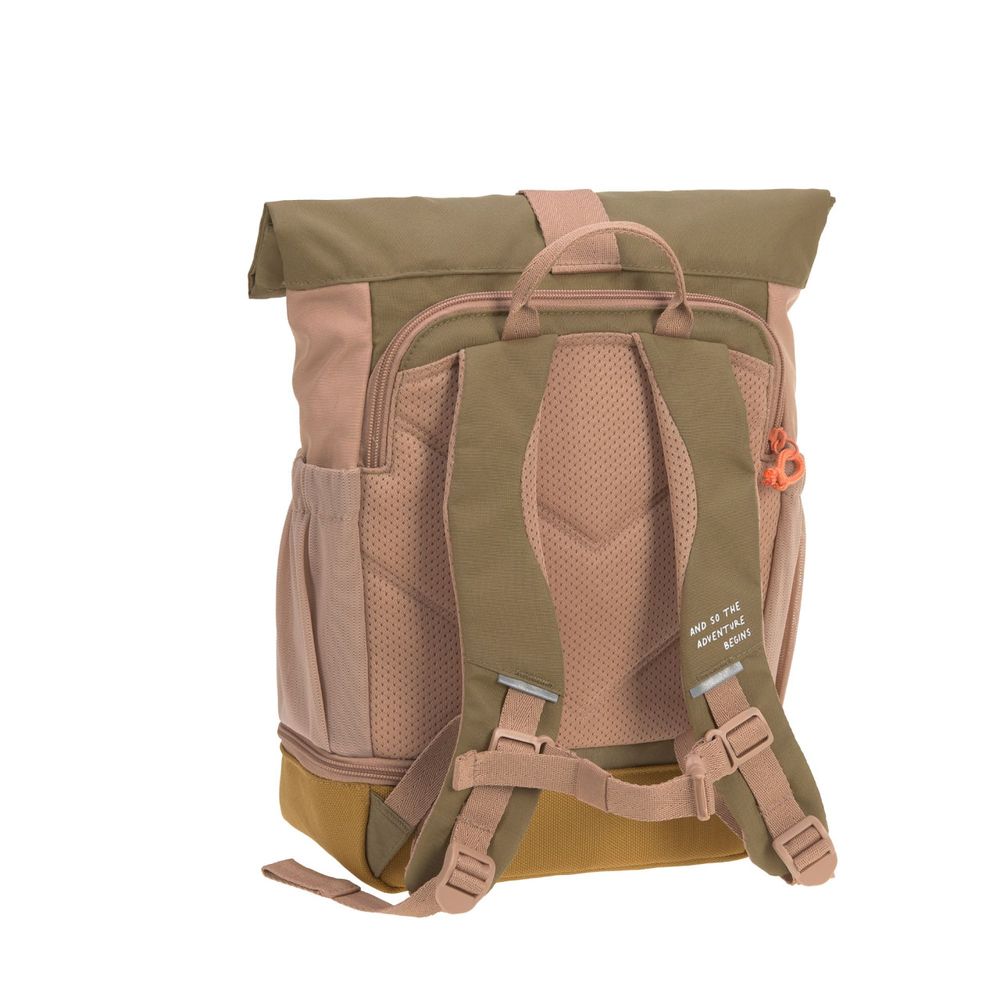 Lassig - Mini Rolltop Backpack - Nature Hazelnut - 13-Inch/33.5cm