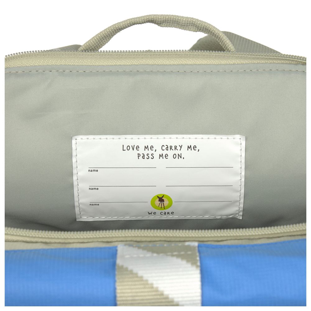 Lassig - Sunny Explorer Medium Rolltop Backpack - Grey/Blue - 15-Inch