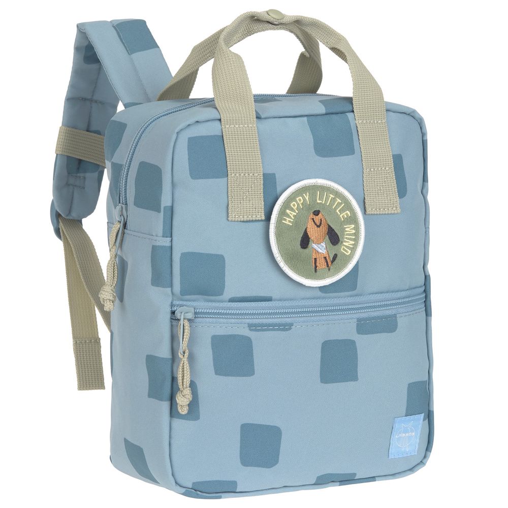 Lassig - Mini Square Backpack - Blue - 11-Inch