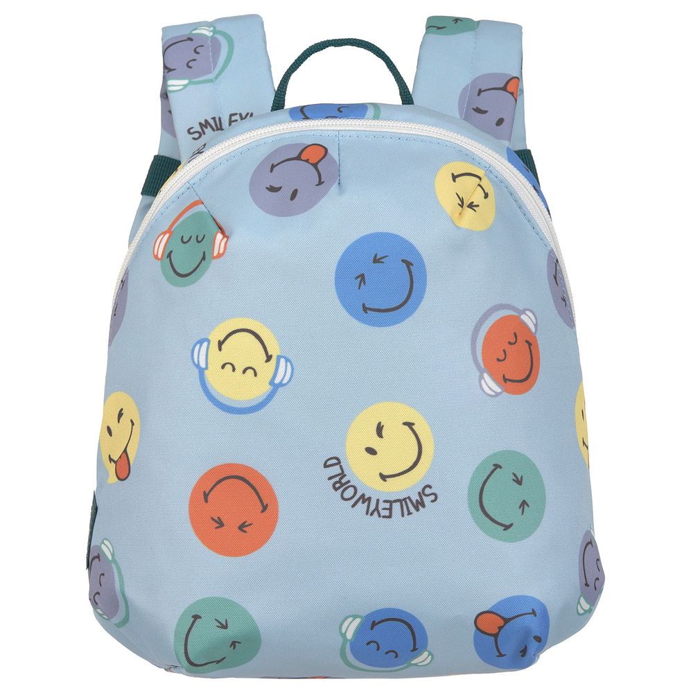 Lassig - Smiley World Tiny Backpack - Blue - 9.8-Inch