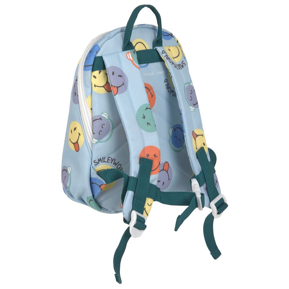 Lassig - Smiley World Tiny Backpack - Blue - 9.8-Inch