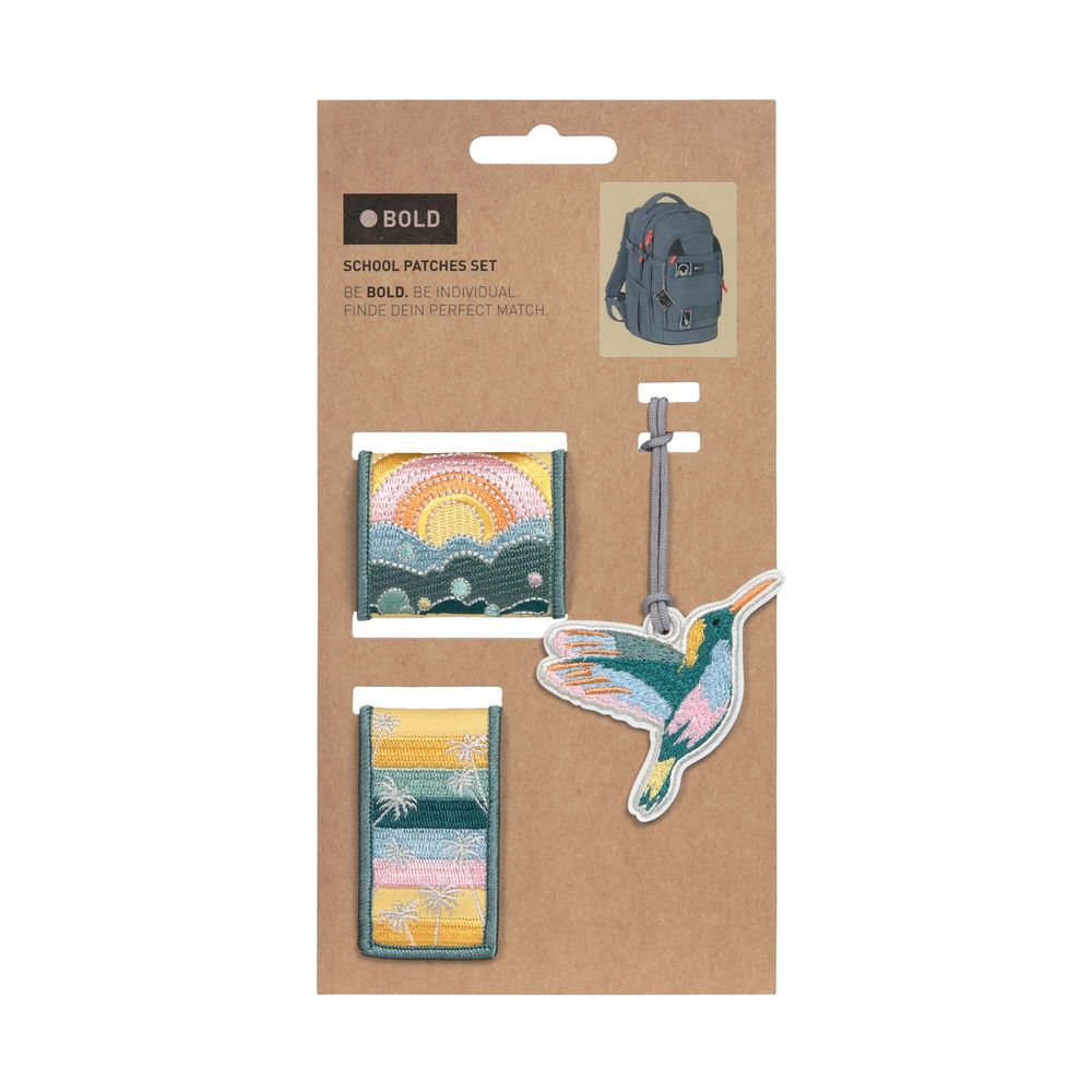 Lassig - Bold Match School Patches Set - 3pcs_Green