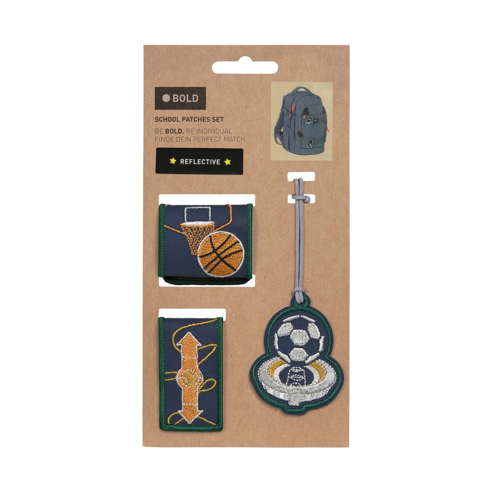 Lassig - Bold Match School Patches Set - 3pcs_Navy