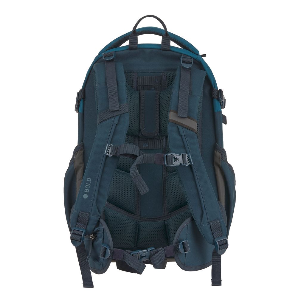Lassig - Bold Collection Origin School Backpack - Dark Blue - 18.31-inch