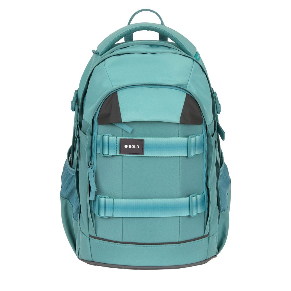 Lassig - Bold Collection Origin School Backpack - Aqua Blue - 18.31-inch