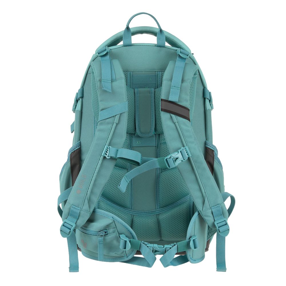 Lassig - Bold Collection Origin School Backpack - Aqua Blue - 18.31-inch