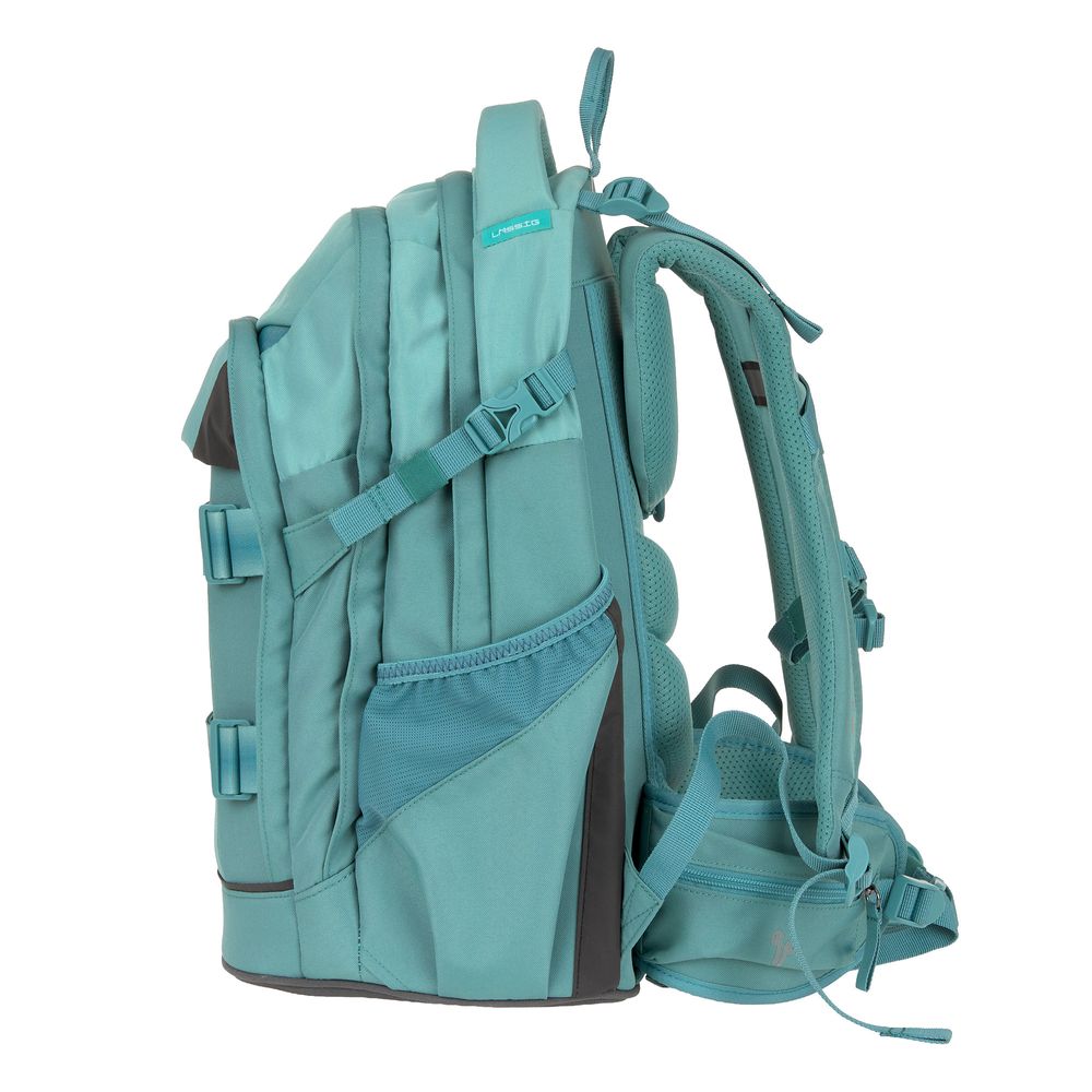 Lassig - Bold Collection Origin School Backpack - Aqua Blue - 18.31-inch