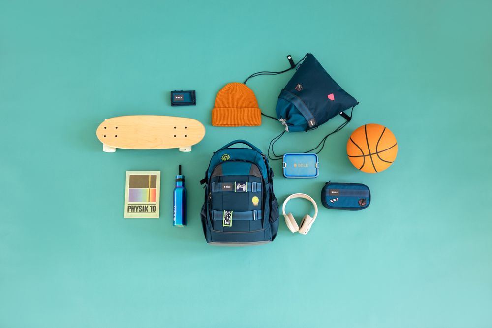 Lassig - Bold Collection School Wallet - Dark Blue