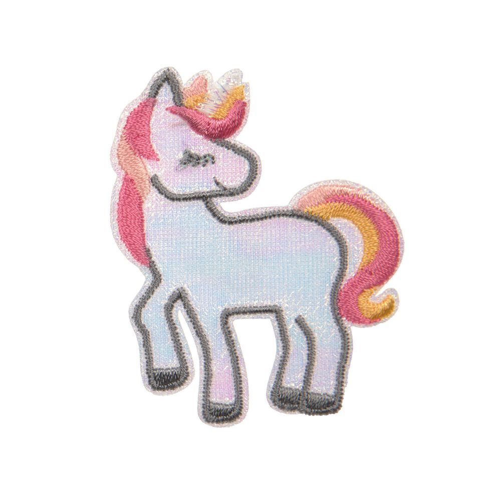 Lassig - Textile Woven Stick On Sticker - Unicorn - 3 Pcs