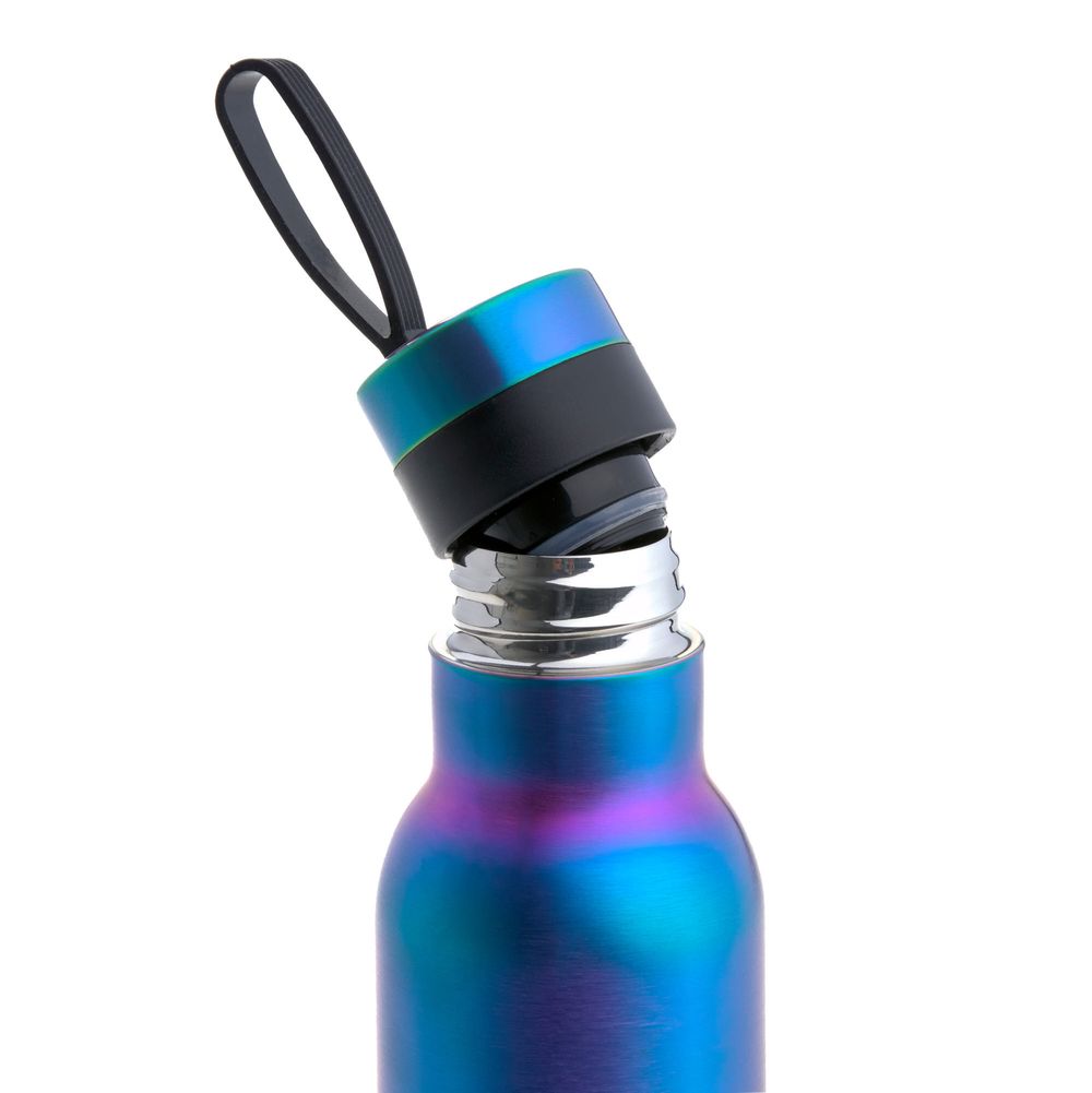 Lassig - Double Walled Stainless Steel Bottle - Bold Blue/Purple - 500 ml