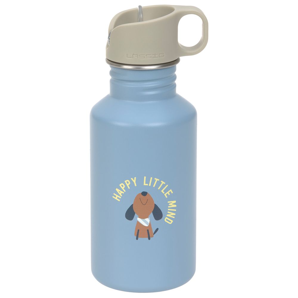 Lassig - Stainless Steel Bottle - Blue - 500 ml