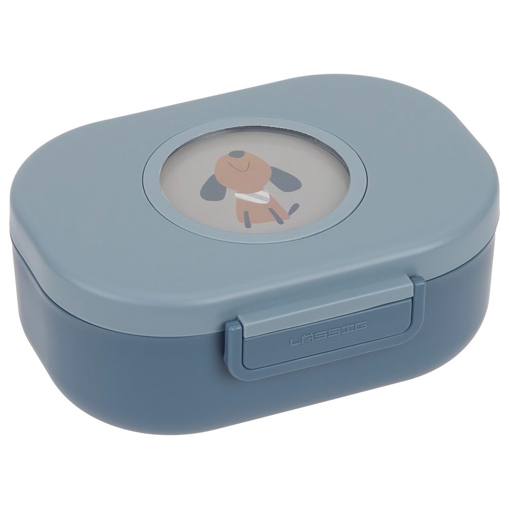 Lassig - 3-Compartment Style And Snack Lunch Box - Blue